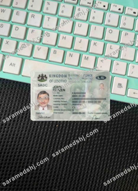 Lesotho driving license photolook FRONT
